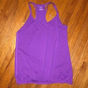 Purple workout shirt